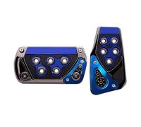 Funda pedal freno embrague Caja De Cambios Pedales Freno Cubierta Pedales Combustible Kit Pastillas De Pie De Gasolina(AZUL)