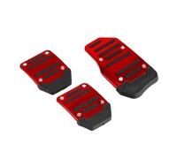Funda pedal freno embrague Kit De Cubierta De Pedales Coche Transmisión Manual Accesorios Automáticos Universales(ROJO)