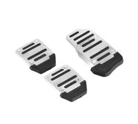 Funda pedal freno embrague Kit De Cubierta De Pedales Coche Transmisión Manual Accesorios Automáticos Universales(Plata)