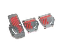 Funda pedal freno embrague Kit De Tapa De Pedales Para Coche Con Transmisión Manual Universal Accesorios Para Coche(Manual Red)