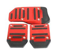 Funda pedal freno embrague Kit Universal De Tapas Para Pedales Coche Decoración Manual Cambios Cubiertas Para Pedales Accesorios Interiores Del Coche(ROJO)