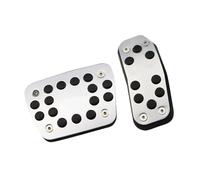 Funda pedal reposapiés Para Ford Para Fiesta MK7 2009-2015 Para Ecosport 2012-2017 Pedales Acelerador Almohadillas Goma Aleación Aluminio Pedales Coche Cubierta(AT without Rest)
