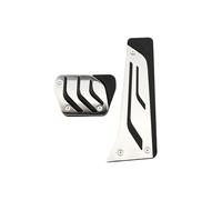 Funda pedal reposapiés Para X5 Para X6 F15 F16 E70 E71 E72 2008-2018 AT Acelerador Freno Gas Reposapiés Cubierta Pedal LHD Pedales Coche Cubierta(AT without Rest)