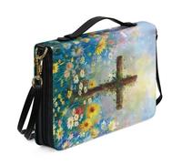 Funda Personalizada for Biblias, Libros De Texto, Práctico Protector De Libros Con Ranura for Bolígrafos Incorporada, Funda Portátil for Cuadernos Ideal for Viajes, Estudios, Culto(Pattern I,23.4CM)