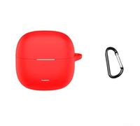 Funda personalizada para REDMI Buds 8 Lite, carcasa de auriculares resistente a los arañazos con llavero, bolsa de viaje portátil, color verde (rojo)