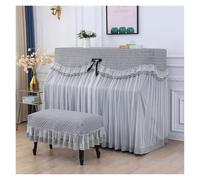 Funda piano encaje volantes Tela bordada de encaje la cubierta del polvo Piano minimalista moderno for las cubiertas hermosas hogar(Color02,Piano shawl 153x36cm)