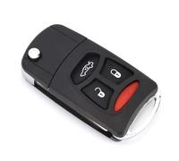 Funda plegable con 3 botones de pánico para mando a distancia, compatible con Chrysler 300 (2005-2007)