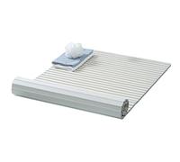 Funda plegable impermeable para bañera con panel aislante, 1,2 cm de grosor, a prueba de polvo, estante versátil y bandeja, disponible en anchos de 70/80/90 cm (blanco, 75 x 160 x 1,2)