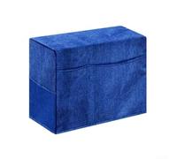 Funda plegable para máquina de coser a prueba de polvo hecha de tela Oxford con bolsillos para protección de sala de manualidades en el hogar, color morado, tamaño 21 x 46 x 32 cm (azul)