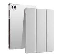 Funda Plegable Triple for Tableta Honor MagicPad 3 de 13,3 Pulgadas CGA-W00 2025 con Soporte for lápiz y Cubierta Trasera de TPU.(Gray)