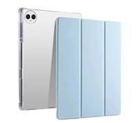 Funda Plegable Triple for Tableta Honor MagicPad 3 de 13,3 Pulgadas CGA-W00 2025 con Soporte for lápiz y Cubierta Trasera de TPU.(Sky Blue)