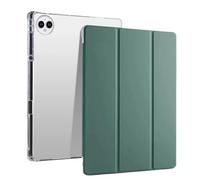 Funda Plegable Triple for Tableta Honor MagicPad 3 de 13,3 Pulgadas CGA-W00 2025 con Soporte for lápiz y Cubierta Trasera de TPU.(Dark Green)
