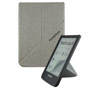 Funda PocketBook Origami gris para Basic 4, Basic Lux 2, Touch Lux 4, Touch L...
