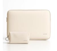 Funda Portátil 13-14 Pulgadas de Cuero Impermeable, Estuche Protector Acolchado Compatible con MacBook Air/Pro 13-14", HP, Lenovo, ASUS, DELL, Chromebook, Funda Ordenador Antigolpes