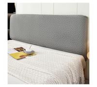 Funda Premium para Cabecero De Jacquard 360°, Decoración Elegante para Dormitorio, Protector Suave Y Elástico para Cabeceros Planos Y Curvos - Ajustable A Tamaños Queen Y King(Dark Gray,180cm)