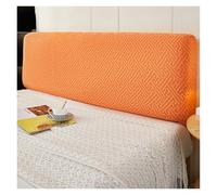 Funda Premium para Cabecero De Jacquard 360°, Decoración Elegante para Dormitorio, Protector Suave Y Elástico para Cabeceros Planos Y Curvos - Ajustable A Tamaños Queen Y King(Orange,200cm)