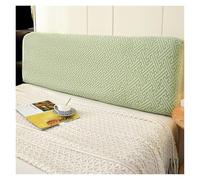 Funda Premium para Cabecero De Jacquard 360°, Decoración Elegante para Dormitorio, Protector Suave Y Elástico para Cabeceros Planos Y Curvos - Ajustable A Tamaños Queen Y King(Green,150cm)