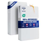 Funda Protector de Colchón Impermeable 100x200x20 cm Cremallera, Pack de 2