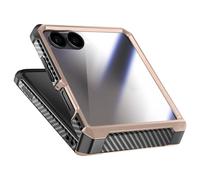 SUPCASE Funda para Samsung Galaxy ZFlip 7 con Soporte y Clip para Cinturón [UB Pro] Protección de Bisagra con Protector de Pantalla de Vidrio Templado Frontal Cuerpo Completo Resistente Case (Deser)