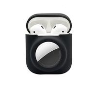 Funda Protectora 2 en 1 Compatible con Airpods y Airtag Case Combo Set, Silicona GPS Tracker Cover Holder Soft Shock-Proof Anti-Scratch Anti-Lost