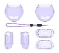 Funda protectora a prueba de golpes compatible con dispositivo electrónico Tamagotchi Paradise para mascotas con material de policarbonato y construcción ligera (morado)