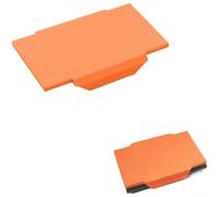 Funda protectora a prueba de polvo con mecanismo de ajuste a presión para Nintendo para juegos y reloj, dispositivo de juego portátil de seguridad (naranja)