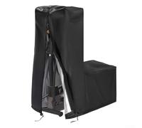 Funda protectora a prueba de polvo para máquina elíptica 420D para almacenamiento de gimnasio en casa (181 x 74 x 165 cm, negro)