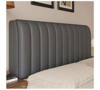 Funda Protectora Acolchada De Cuero Sintético Impermeable para Cabecero De Cama, Resistente Al Polvo, Apta para Cabeceros De Cama Individuales, Matrimoniales, Dark Gray 160x60cm/63x24in