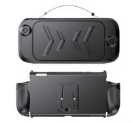 Funda protectora acoplable con soporte abatible para Nintendo Switch2 2025, liberación rápida para controladores JoyCon, construcción que ofrece un uso práctico