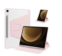 Funda Protectora acrílica con rotación de 360 ° Adecuada for Samsung Tab A11 Plus 11 "SM-X230 X235 2025 Funda de Cuero PU for Tableta(Pink)
