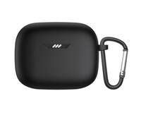 Funda Protectora Adecuada para JBL Tune Buds Auriculares Estuche de Transporte de Viaje Caja de Carga Lavable a Prueba de Polvo Caja de Almacenamiento de Funda de Silicona (Black)
