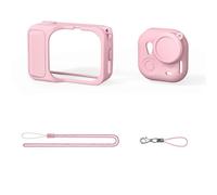 Funda protectora AMagisn para Insta360 GO Ultra Camera Protect Protector Protector de silicona con protección integral de cordón rosa