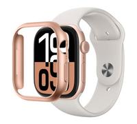 Funda Protectora Amazingthing Apple Watch Series 10 46mm Oro Rosa Policarbonato
