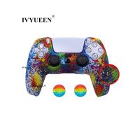 Funda protectora antideslizante Art Splash con impresión por transferencia de agua para mando de PlayStation 5