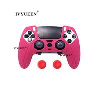 Funda protectora antideslizante Cosmic Red para PlayStation 5 PS5 DualSense Edge Wireless Controller Soft