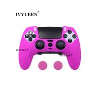 Funda protectora antideslizante Nova Pink para PlayStation 5 PS5 DualSense Edge, control inalámbrico de goma suave