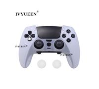 Funda protectora antideslizante transparente para PlayStation 5 PS5 DualSense Edge Control inalámbrico de goma