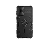 Funda Protectora Antigolpes Camshield Armor Nillkin Compatible Con Samsung Galaxy S21+ 5G Con Soporte De Anillo Invisible (Negro): Para Samsung Galax