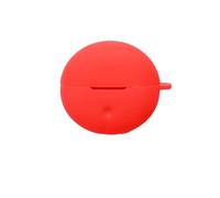 Funda Protectora Auriculares para OPPO Enco Clip2 Funda Protectora de Silicona Blanda para Todo el Cuerpo con Llavero, Rojo