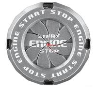 Funda Protectora Botón Start Stop Antiarañazos Plateada | Material ABS , aleación de zinc, acabado metálico, elegante para interior(Pearl Silver)