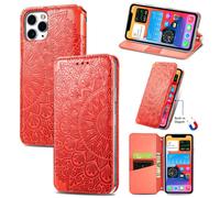 Funda Protectora Case Para Apple iPhone 11 Pro Max Flip Cover Bolsa Etuis Roja