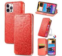 Funda Protectora Case Para Apple iPhone 12 Pro Flip Cover Bolsa Etuis Roja Nueva
