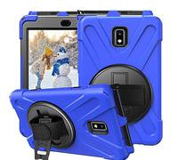 Funda Protectora CCMAO para Samsung Galaxy Tab Active 2 8.0 SM-T390/T395, [Correa de Mano] 360 Grados Giratorio Kickstand Cuerpo Completo Impacto