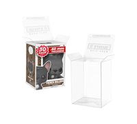Funda protectora compatible con figuras de vinilo Funko Pop de 4 pulgadas, caja de exhibición de acrílico transparente, 0.6 mm de grosor, resistente, con parte inferior de bloqueo automático y parte