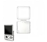 Funda protectora compatible con la consola de juegos de mano Anbernic RG Rotate, diseño de esquina que absorbe los golpes para jugadores retro y uso diario (transparente)