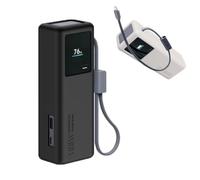 Funda protectora compatible con Xiaomi 20000mAh 165W Power Bank, 1.5mm delgada a prueba de golpes con cordón, piel lavable para cargador portátil, accesorio diario de viaje (negro)