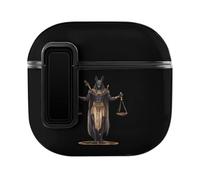Funda protectora con bloqueo compatible con AirPods 4 PC del Dios del Inframundo Antiguo Egipto Anubis