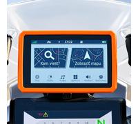 Funda Protectora con Parachoques para GPS de Moto, a Prueba de Golpes, para Garmin Zumo XT - XT2 - XT3 (6") - Tread - Tread2, Naranja, Garmin Zumo XT