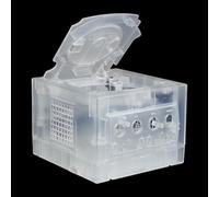 Funda protectora consola de juegos para NGC Mainframe Funda protectora transparente resistente a golpes y arañazos con carcasa completa (Blanco transparente)