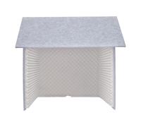 Funda protectora contra sonido para escritorio, 80 x 80 x 80 cm, con esponja absorbente de sonido y tapa plegable extraíble, resistente a las llamas, color verde y gris, para estudio de escritorio